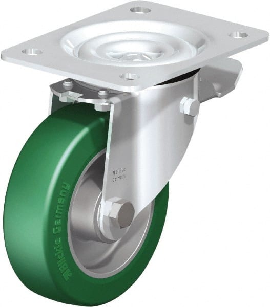 Swivel Top Plate Caster: Polyurethane-Elastomer Blickle Softhane, 5