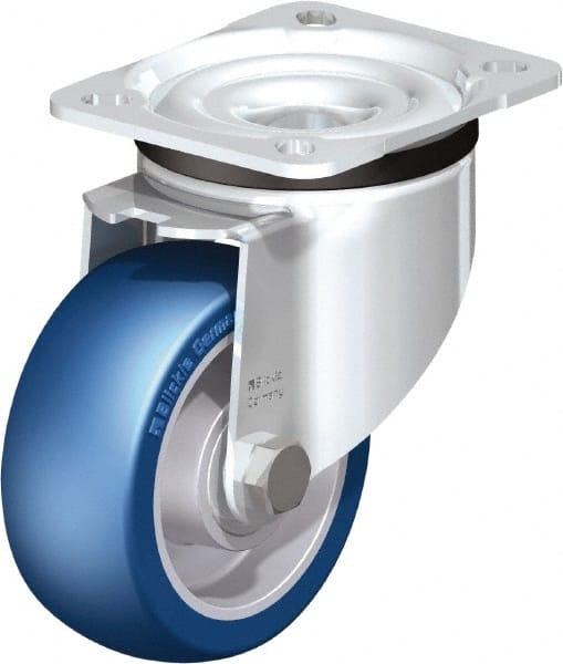 Swivel Top Plate Caster: Polyurethane-Elastomer Blickle Besthane, 4