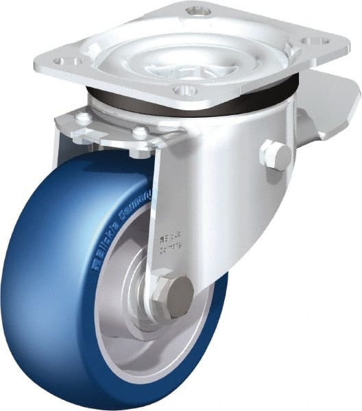 Swivel Top Plate Caster: Polyurethane-Elastomer Blickle Besthane, 4