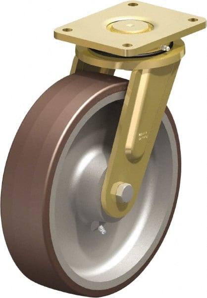 Swivel Top Plate Caster: Polyurethane-Elastomer Blickle Besthane, 12