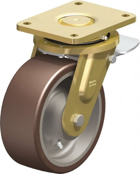 Swivel Top Plate Caster: Polyurethane-Elastomer Blickle Besthane, 8