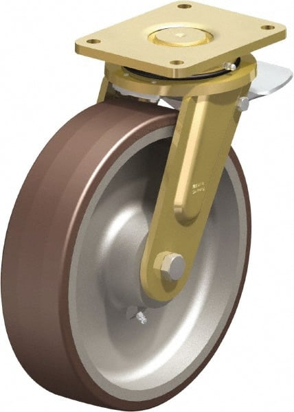 Swivel Top Plate Caster: Polyurethane-Elastomer Blickle Besthane, 12