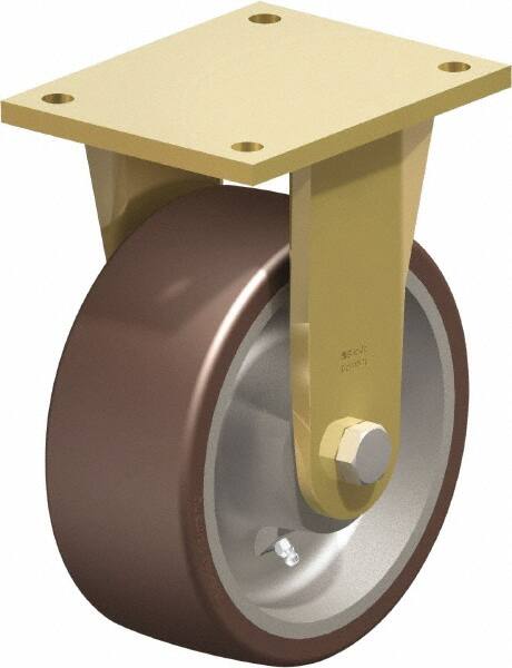 Rigid Top Plate Caster: Polyurethane-Elastomer Blickle Besthane, 8