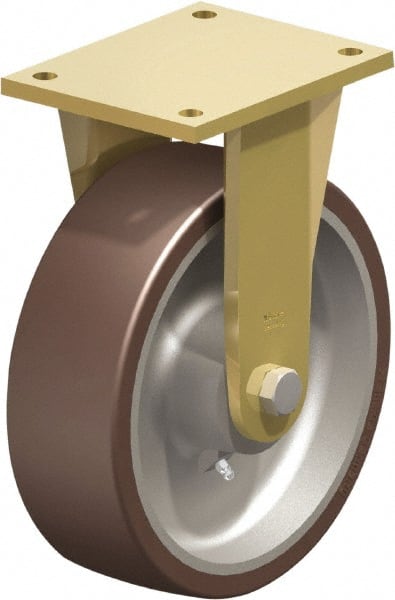 Rigid Top Plate Caster: Polyurethane-Elastomer Blickle Besthane, 10