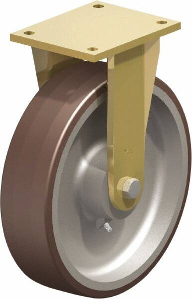 Rigid Top Plate Caster: Polyurethane-Elastomer Blickle Besthane, 12