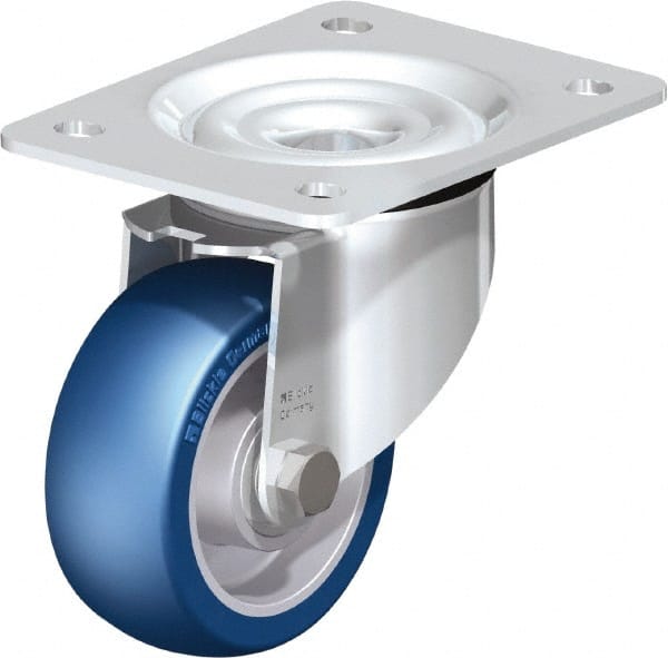 Swivel Top Plate Caster: Polyurethane-Elastomer Blickle Besthane, 4