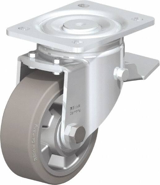 Swivel Top Plate Caster: Solid Rubber, 5