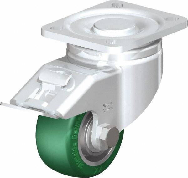 Swivel Top Plate Caster: Polyurethane-Elastomer Blickle Softhane, 3