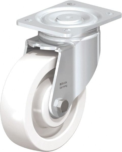 Swivel Top Plate Caster: Nylon, 6-1/2