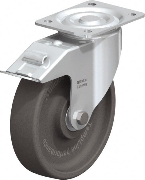 Swivel Top Plate Caster: Nylon, 8