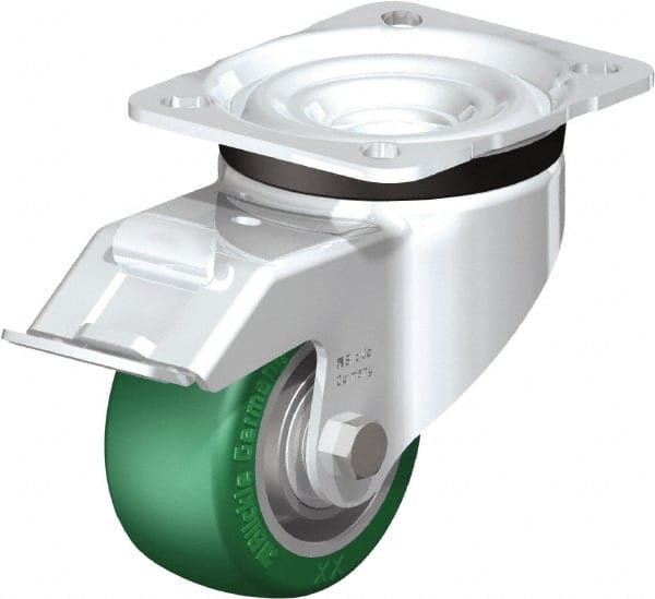 Swivel Top Plate Caster: Polyurethane-Elastomer Blickle Softhane, 3