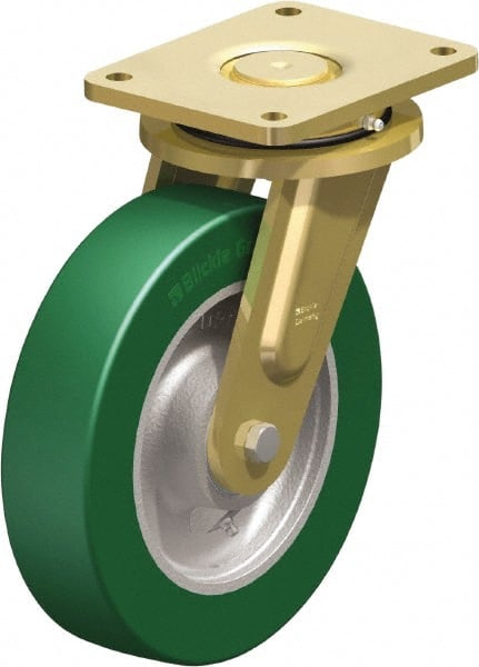 Swivel Top Plate Caster: Polyurethane-Elastomer Blickle Softhane, 10