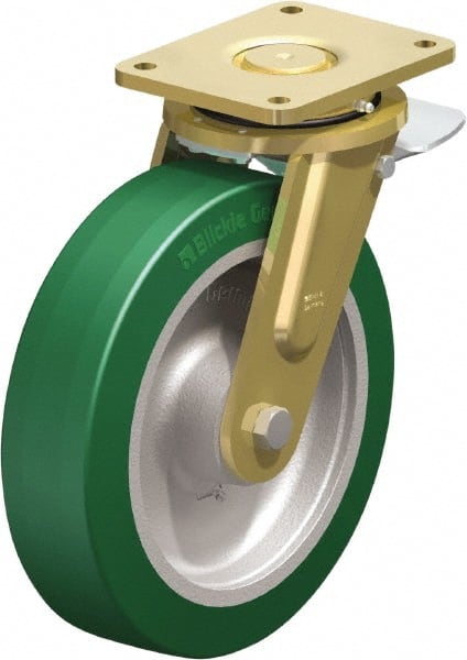 Swivel Top Plate Caster: Polyurethane-Elastomer Blickle Softhane, 12