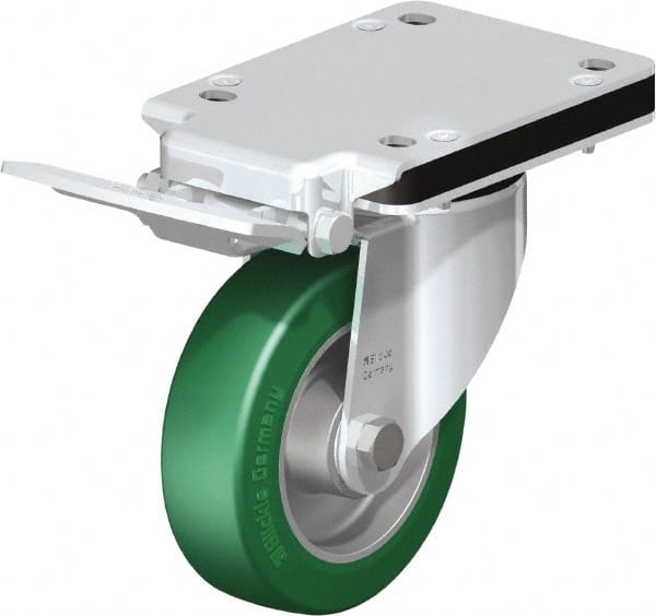 Swivel Top Plate Caster: Polyurethane-Elastomer Blickle Softhane, 5