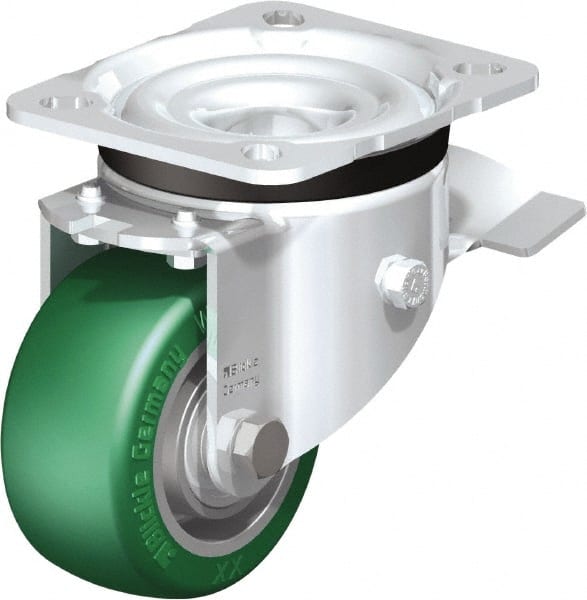 Swivel Top Plate Caster: Polyurethane-Elastomer Blickle Softhane, 3