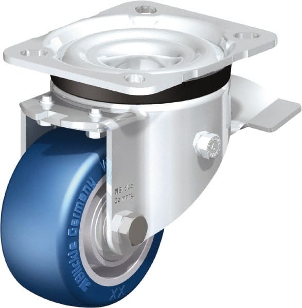 Swivel Top Plate Caster: Polyurethane-Elastomer Blickle Besthane, 3