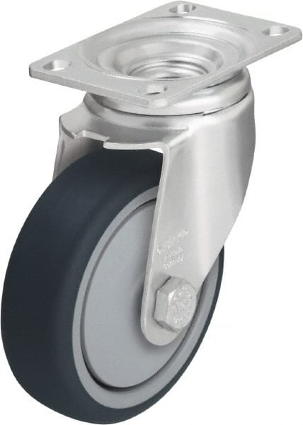 Swivel Top Plate Caster: Thermoplastic Polyurethane, 4