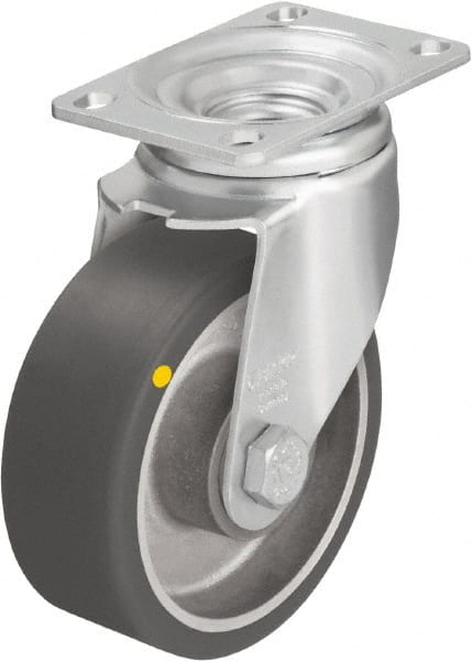 Swivel Top Plate Caster: Polyurethane-Elastomer Blickle Softhane, 5