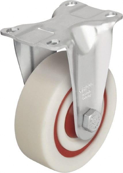 Rigid & Swivel Top Plate Caster: Nylon, 5