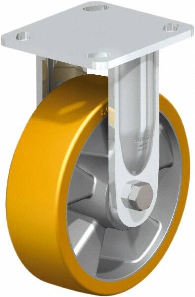 Rigid Top Plate Caster: Polyurethane, 6-5/16