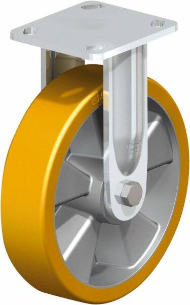 Rigid Top Plate Caster: Polyurethane, 8