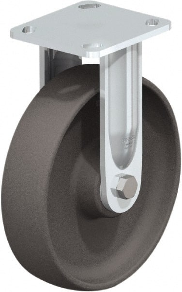 Rigid Top Plate Caster: Nylon, 8