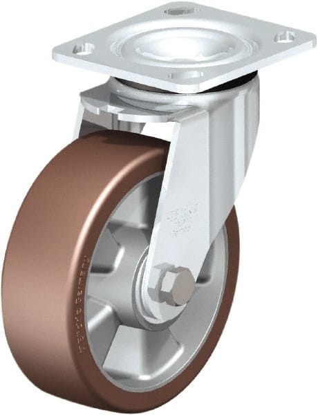 Swivel Top Plate Caster: Polyurethane, 6