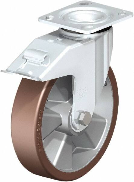 Swivel Top Plate Caster: Polyurethane, 8