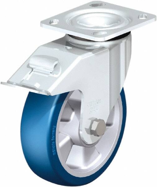 Swivel Top Plate Caster: Polyurethane, 6-5/16