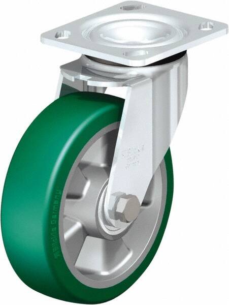 Swivel Top Plate Caster: Polyurethane, 6