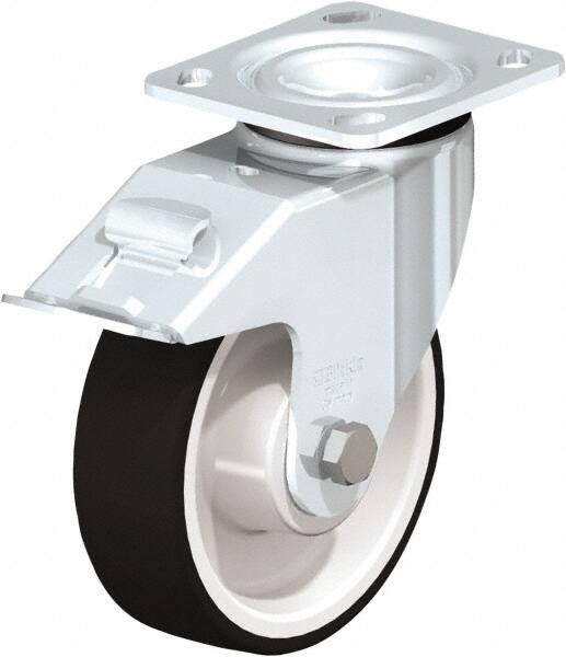 Swivel Top Plate Caster: Polyurethane, 6