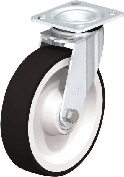 Swivel Top Plate Caster: Polyurethane, 8