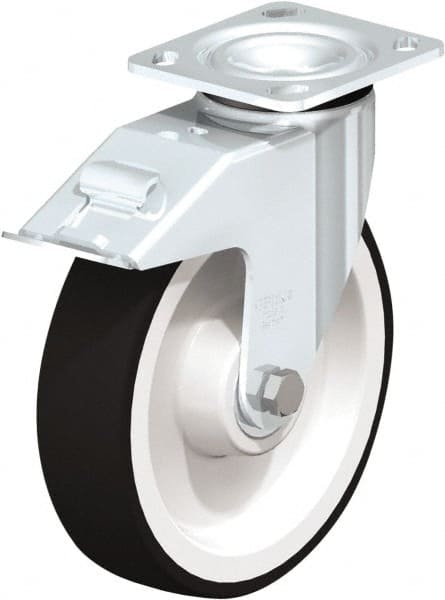 Swivel Top Plate Caster: Polyurethane, 8