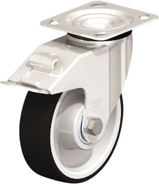 Swivel Top Plate Caster: Polyurethane, 6