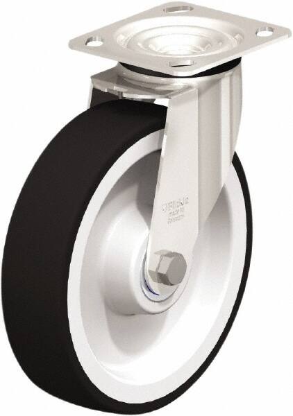 Swivel Top Plate Caster: Polyurethane, 8