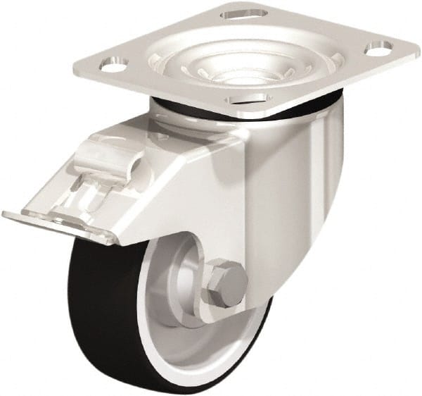 Swivel Top Plate Caster: Polyurethane, 4