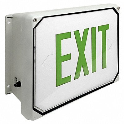 Exit Sign LED Green Letter Color 1 Face MPN:E4XL1GW