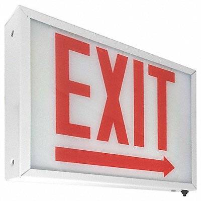 Exit Sign LED Red Letter Color 1 Face MPN:ECHL1RWW