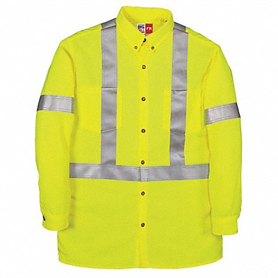 H5832 FR Long Sleeve Shirt Yellow 2XL Button MPN:148BDTY7-2XLR-YEL