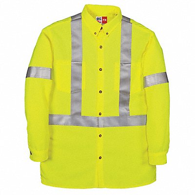 H5832 FR Long Sleeve Shirt Yellow 3XL Button MPN:148BDTY7-3XLR-YEL