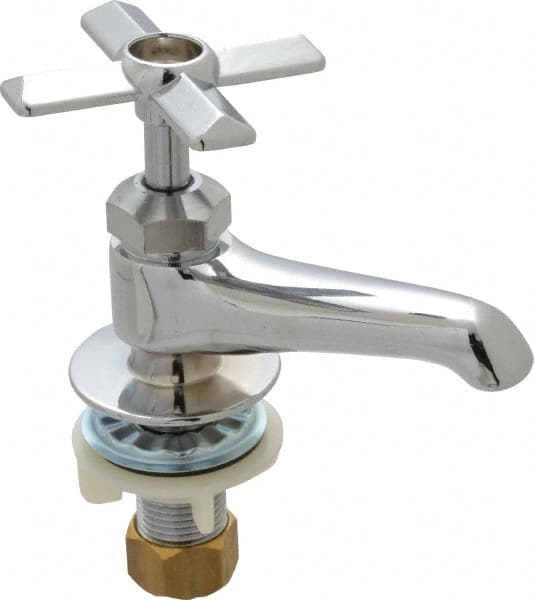 Standard, One Handle Design, Chrome, Round Deck Plate Single Mount Faucet MPN:120-003NLA