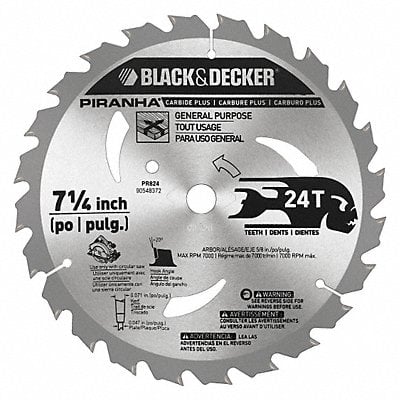 Gold Saw Blade 7-1/4in 24 Teeth MPN:PR824