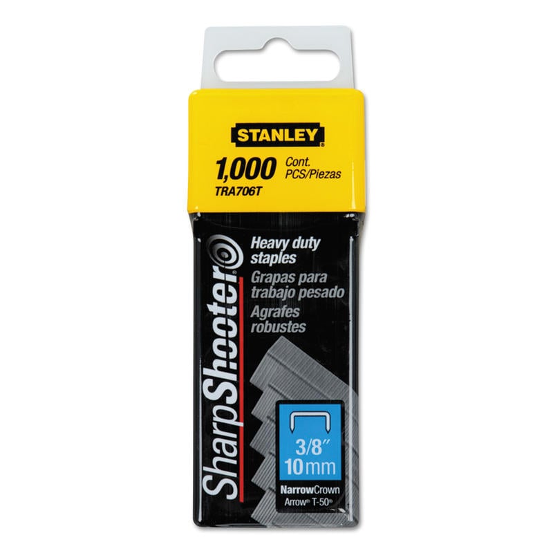 Bostitch SharpShooter Heavy Duty Staples, 3/8in, Box Of 1,000 (Min Order Qty 11) MPN:TRA706T/RTO-041