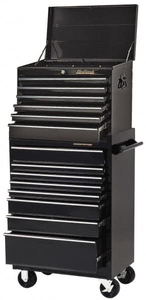 13 Drawer, 3 Piece, Black Steel Roller Cabinet with Tool Chest MPN:0591721/0591715