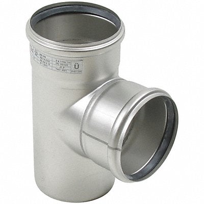 90 Tee 316 SS 3 in Pipe Size Socket MPN:T3x3-90-316