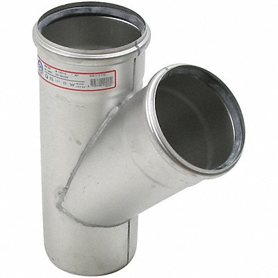 45 Wye 316 SS 2 in Pipe Size Socket MPN:W2x2-45-316