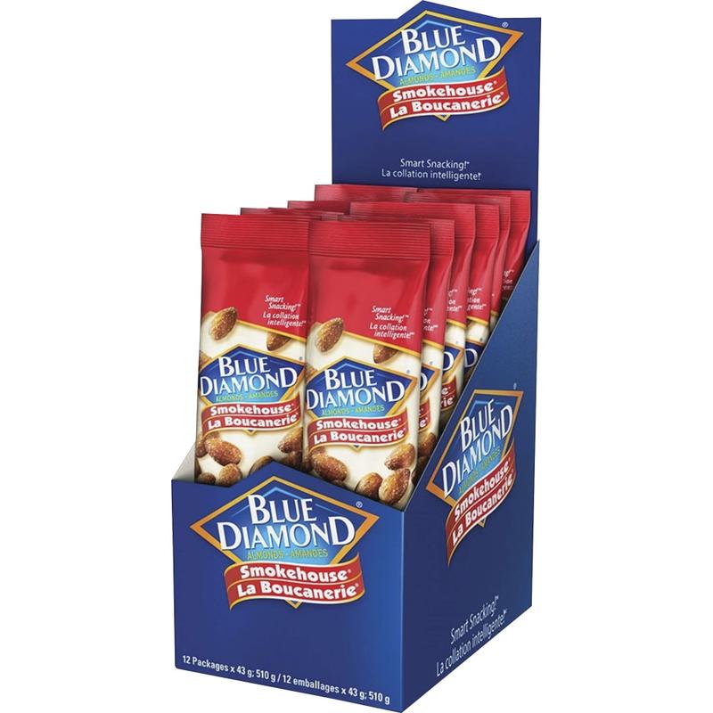 BlueDiamond Smokehouse Almonds - Smokehouse BBQ - 1.50 oz - 12 / Box (Min Order Qty 3) MPN:5179