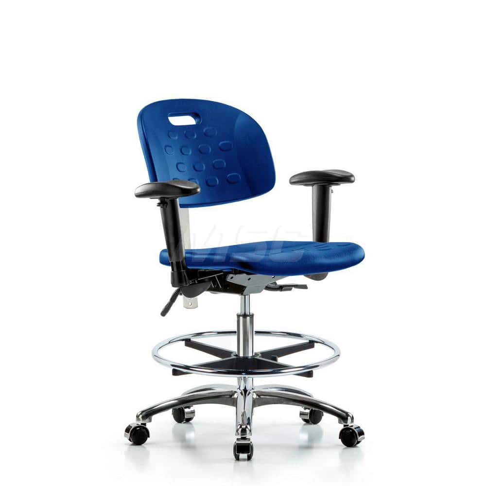 Task Chair: Polyurethane, Blue MPN:MSC40068