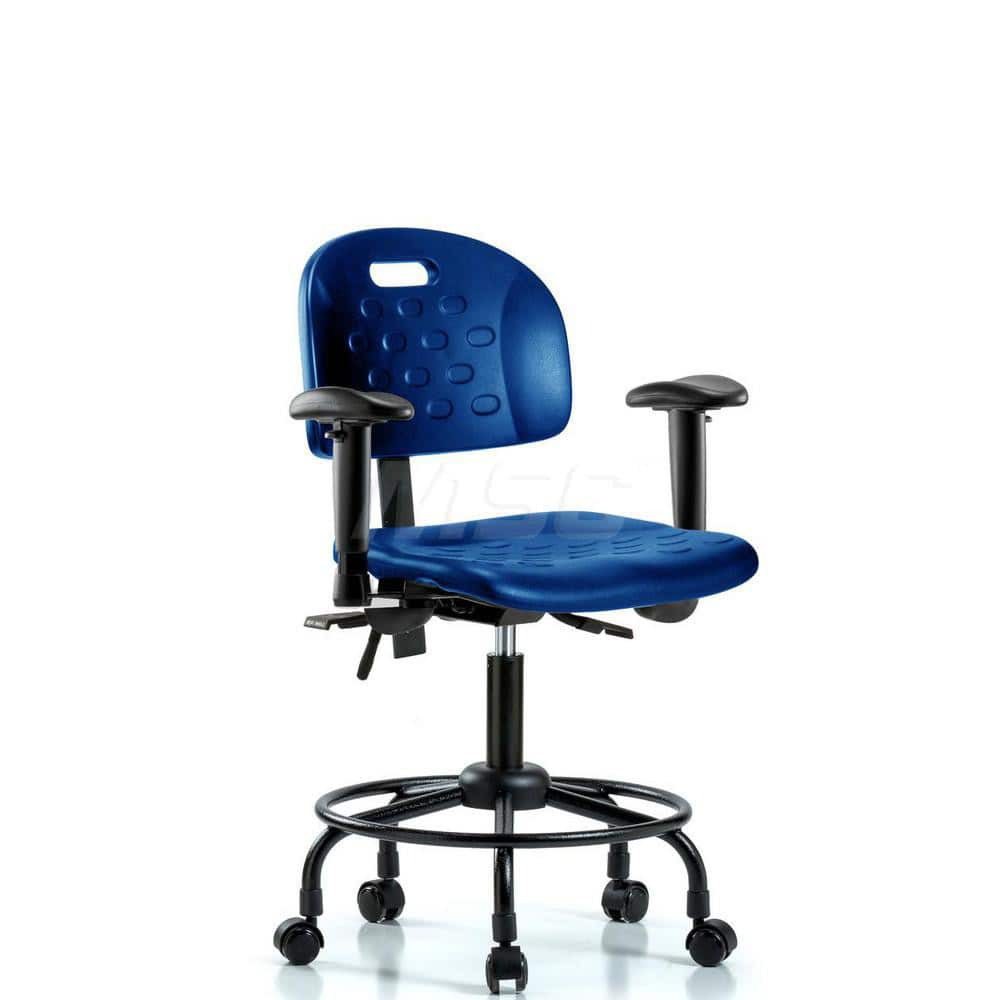 Task Chair: Polyurethane, Blue MPN:MSC43195