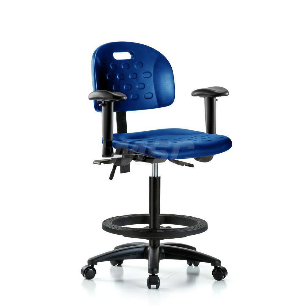 Task Chair: Polyurethane, Blue MPN:MSC43231